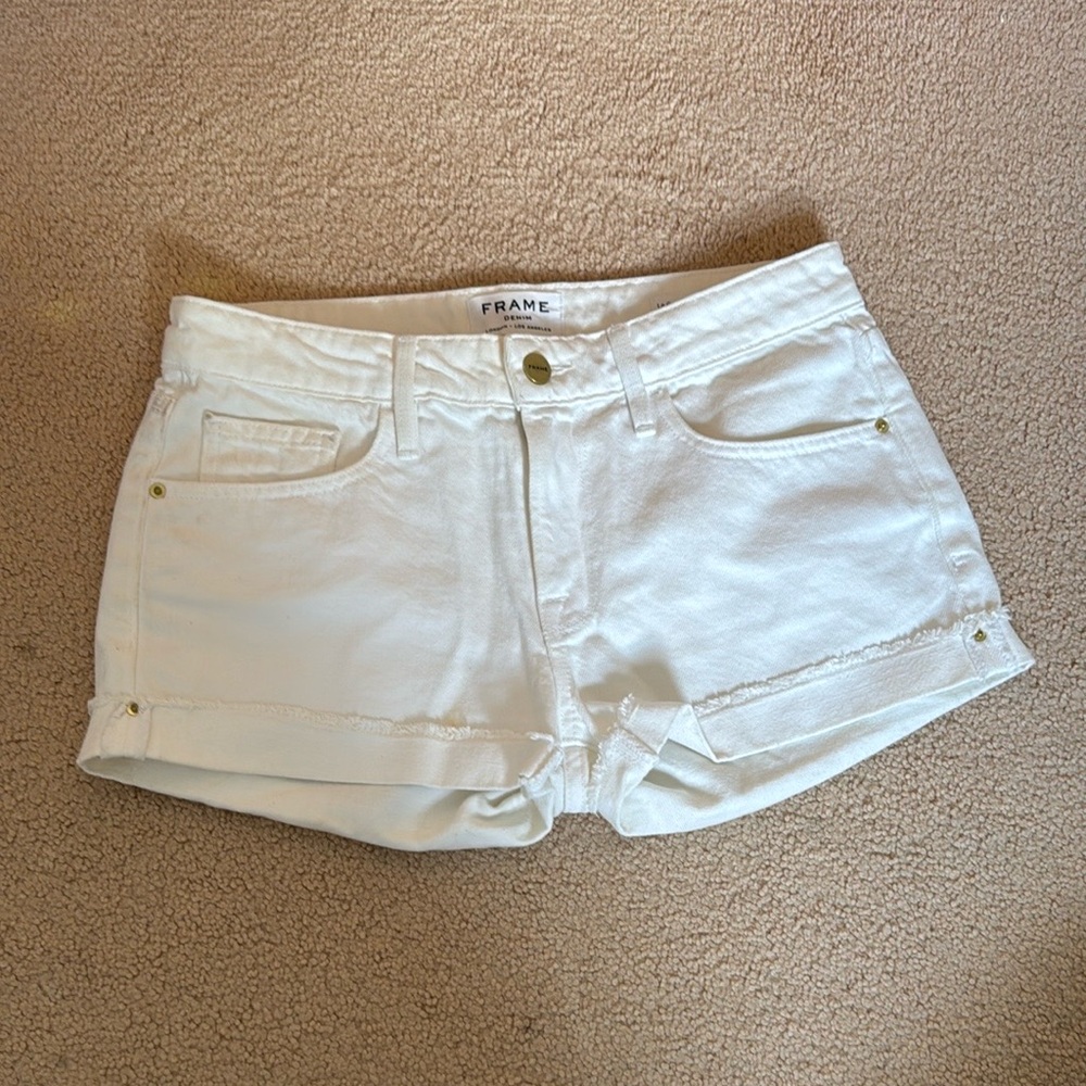 Frame - Le Grand Garçon Denim Shorts